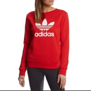 Adidas Red Sweatshirt